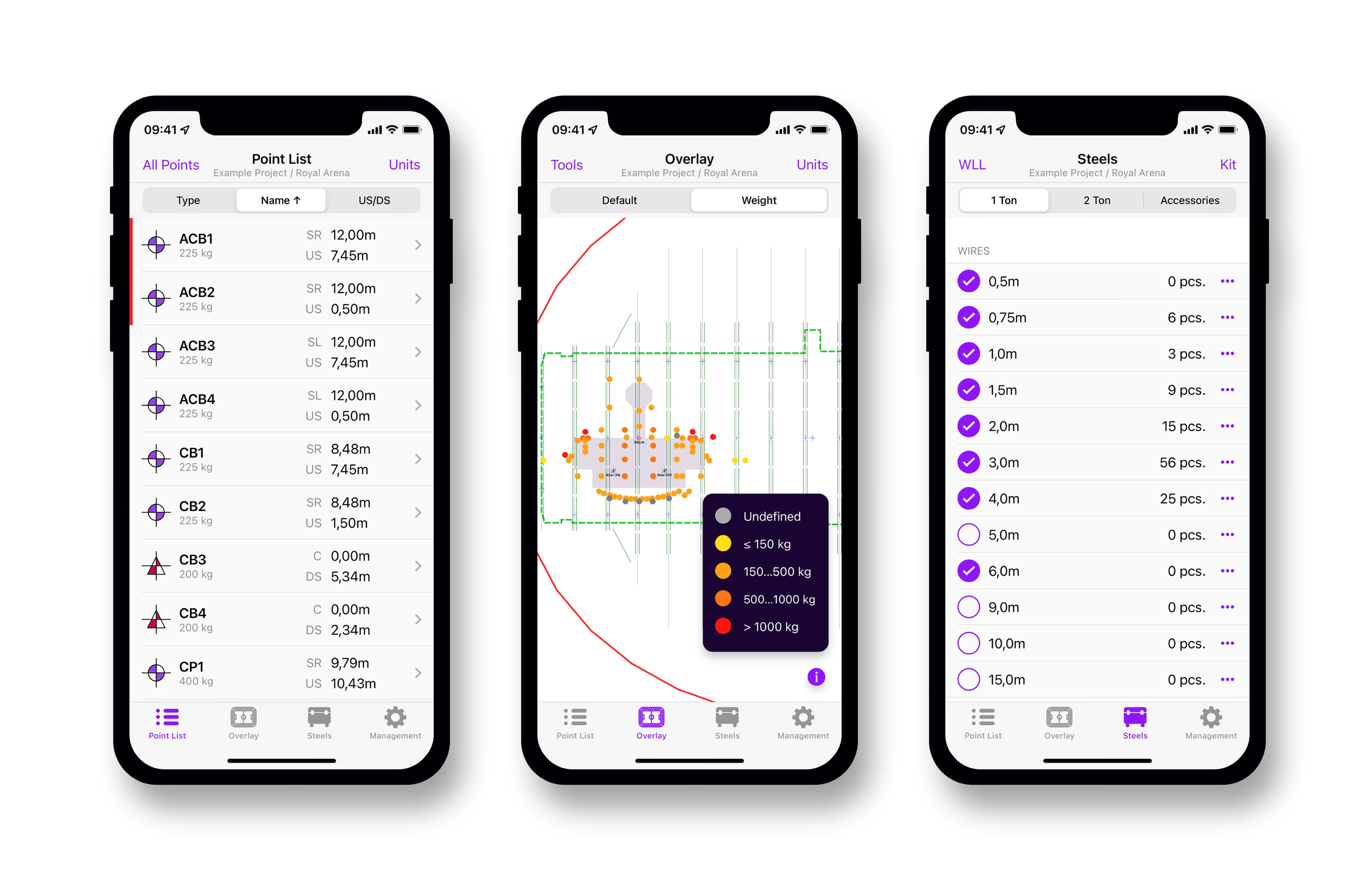 Hyperlay Enterprise 3D venue visualization software for stage rigging and production planning